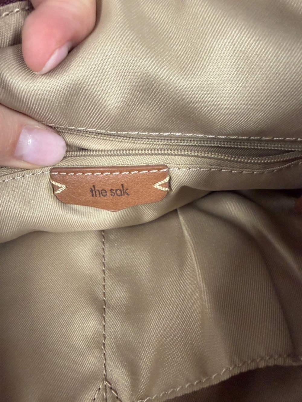 The Sak Pebbled Leather Hobo Bag in Deep Burgundy - Picture 5 of 6